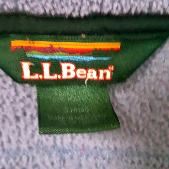 M 90'S VINTAGE LL BEAN 1/4 ZIP LAVENDER FLEECE PULLOVER W/ POCKETS &WAIST SINCH - Picture 8 of 9